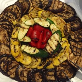 Gluten-free grilled veggies from Indian Harbor Yacht Club (IHYC)
